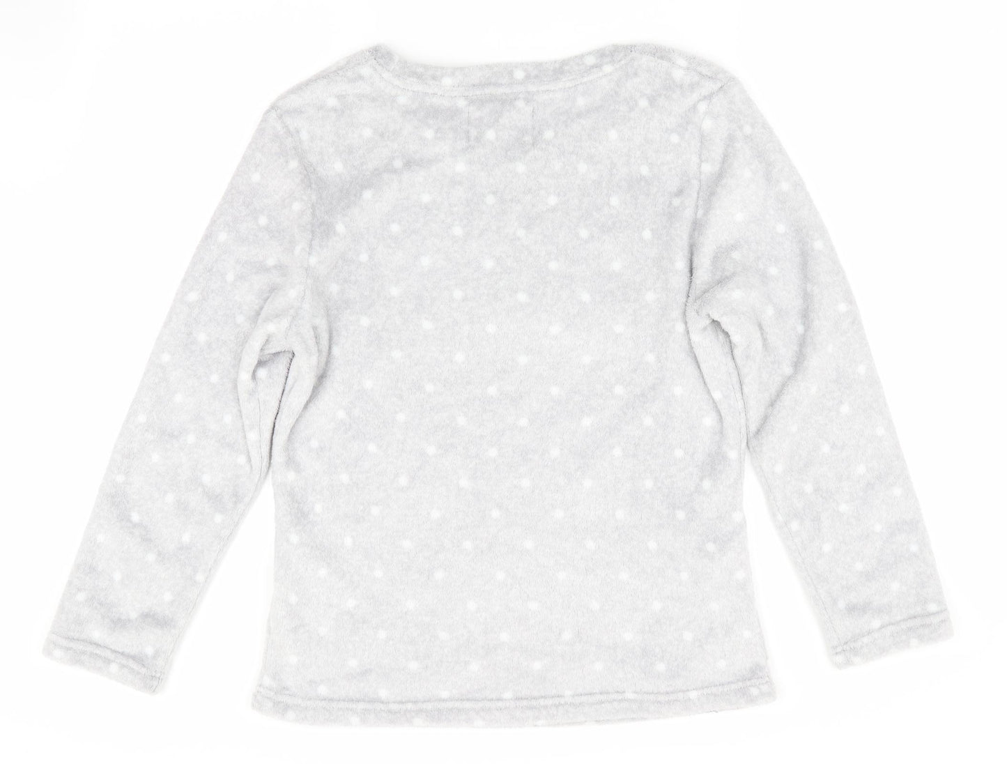 Made to Dream Womens Grey Polka Dot   Pyjama Top Size M  - Penguin Logo