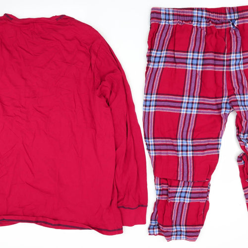 George Mens Red Check   Pyjama Set Size 2XL  - Keeping it Merry