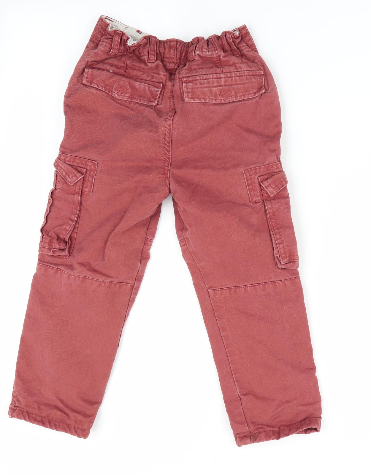 TU Boys Brown   Cargo Trousers Size 4-5 Years