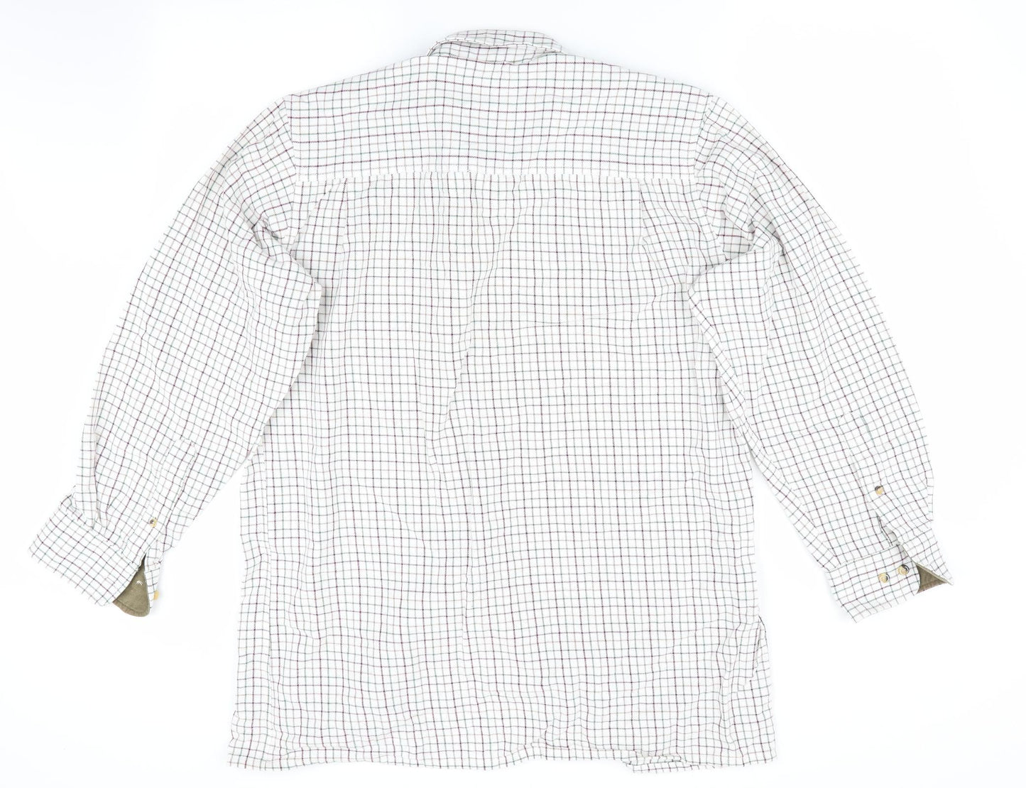 Super Champion Mens Green Check   Button-Up Size L