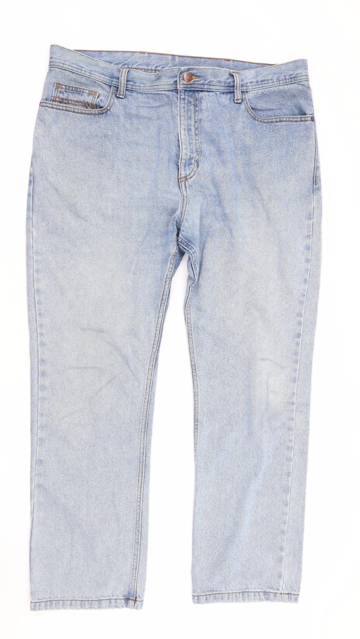 Marks and Spencer Mens Blue   Straight Jeans Size 38 in L29 in