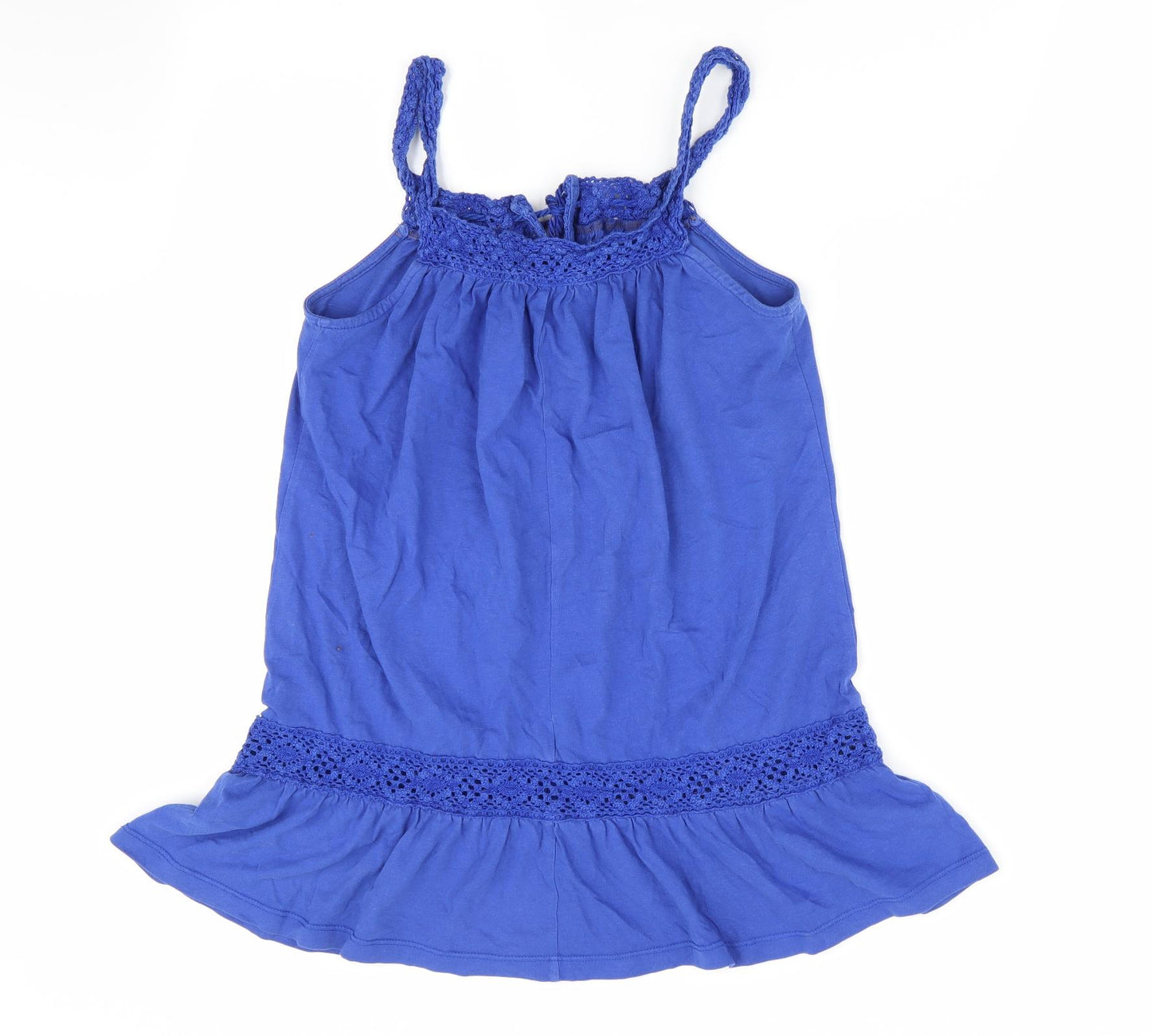 Florence and Fred Womens Blue   Tunic T-Shirt Size 12  - Keyhole neck