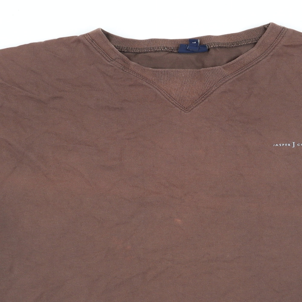 Jasper Conran Mens Brown    T-Shirt Size L