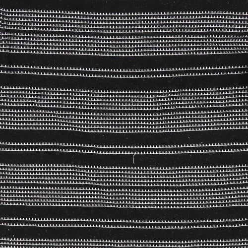 Papaya Womens Black Striped  Pullover Jumper Size 14