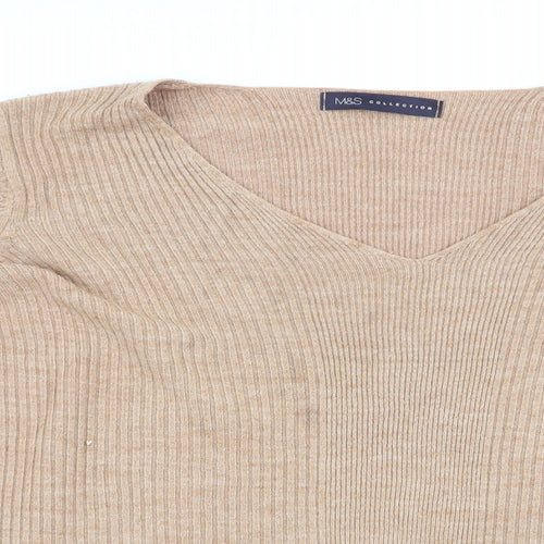 Marks and Spencer Womens Brown   Pullover Jumper Size 14