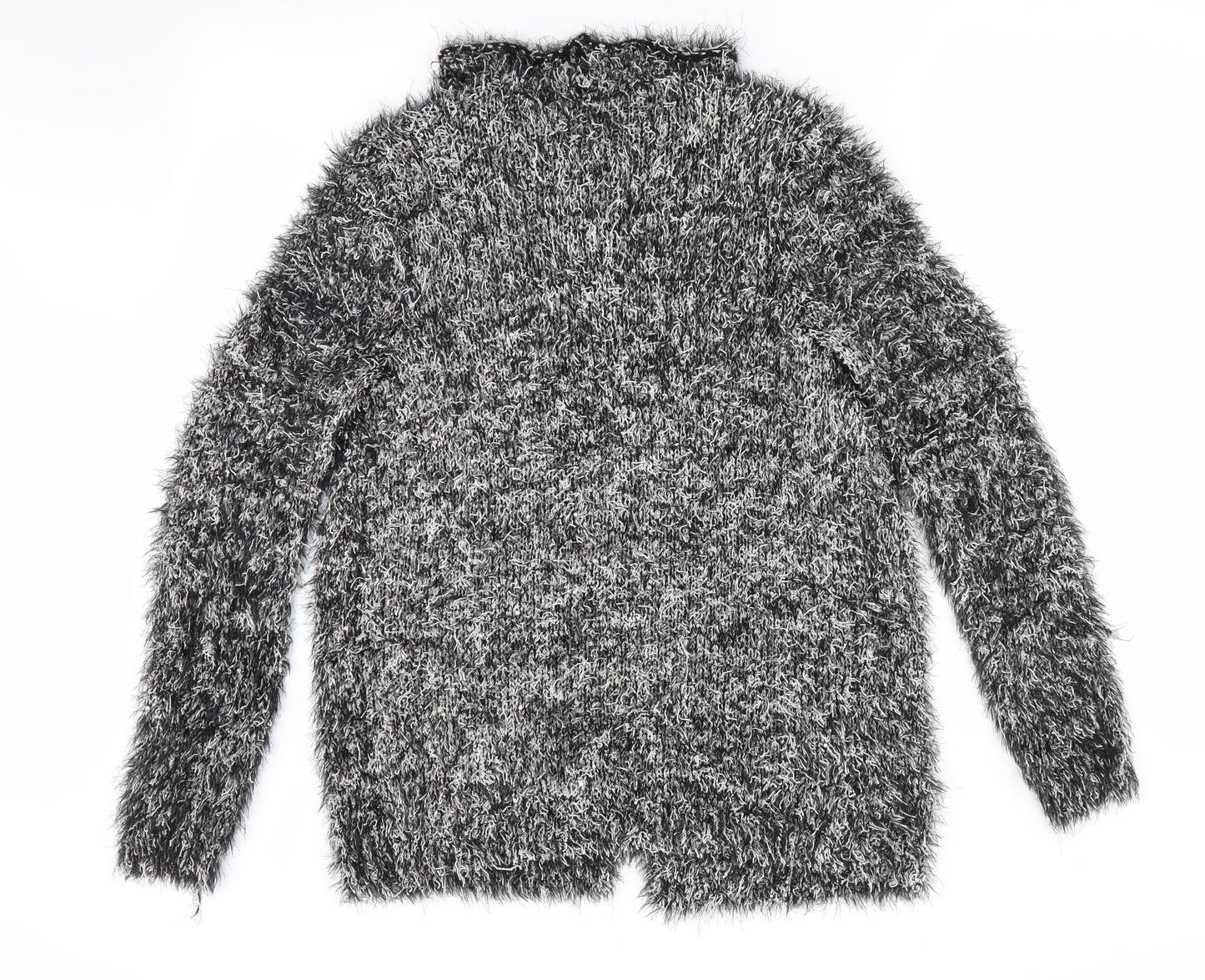 Klass Womens Black   Cardigan Jumper Size S  - Subtle shimmer effect fluffy