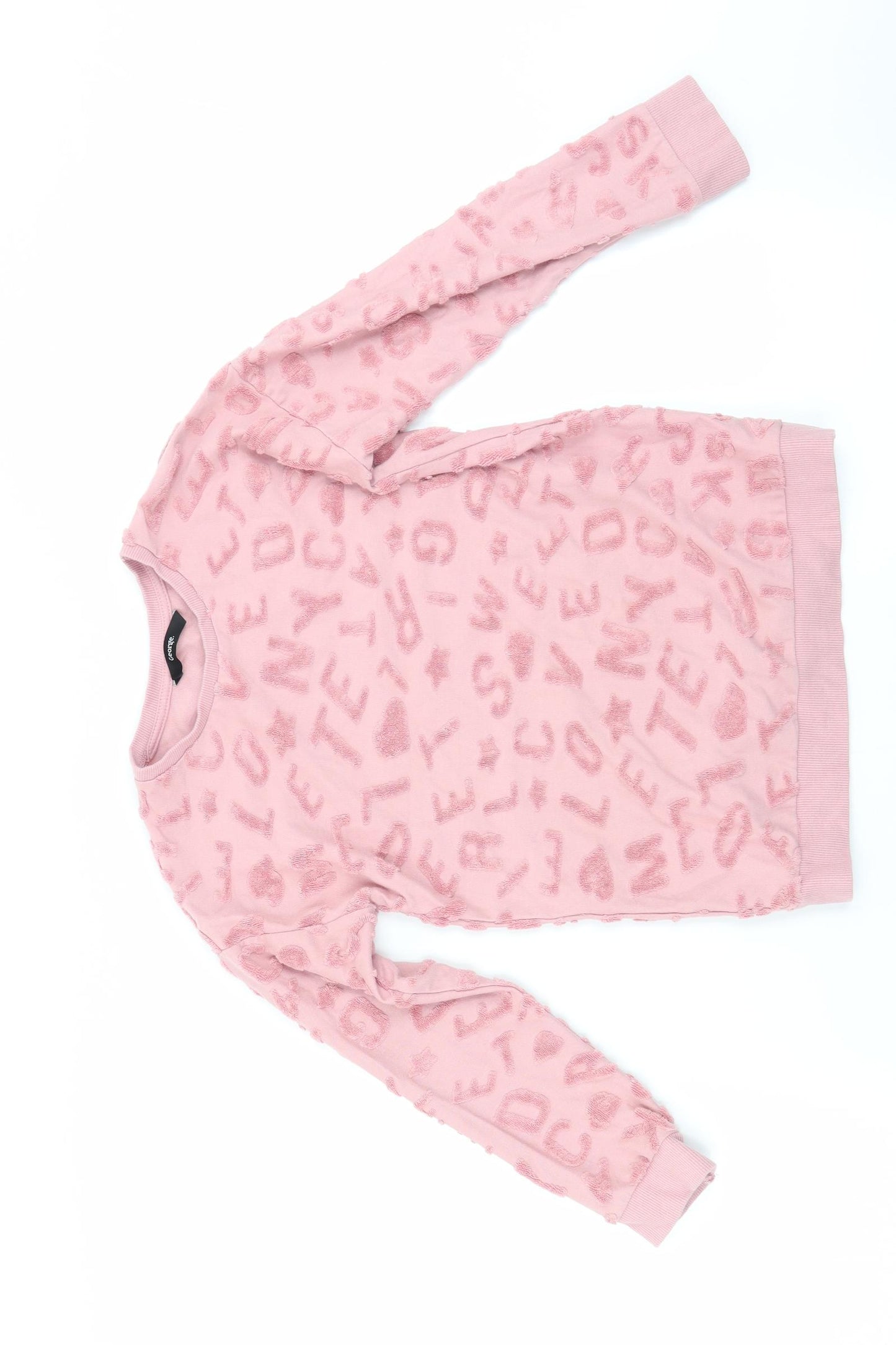 George Girls Pink   Pullover Jumper Size 7-8 Years  - NYC