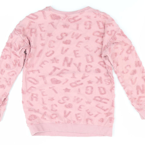 George Girls Pink   Pullover Jumper Size 7-8 Years  - NYC