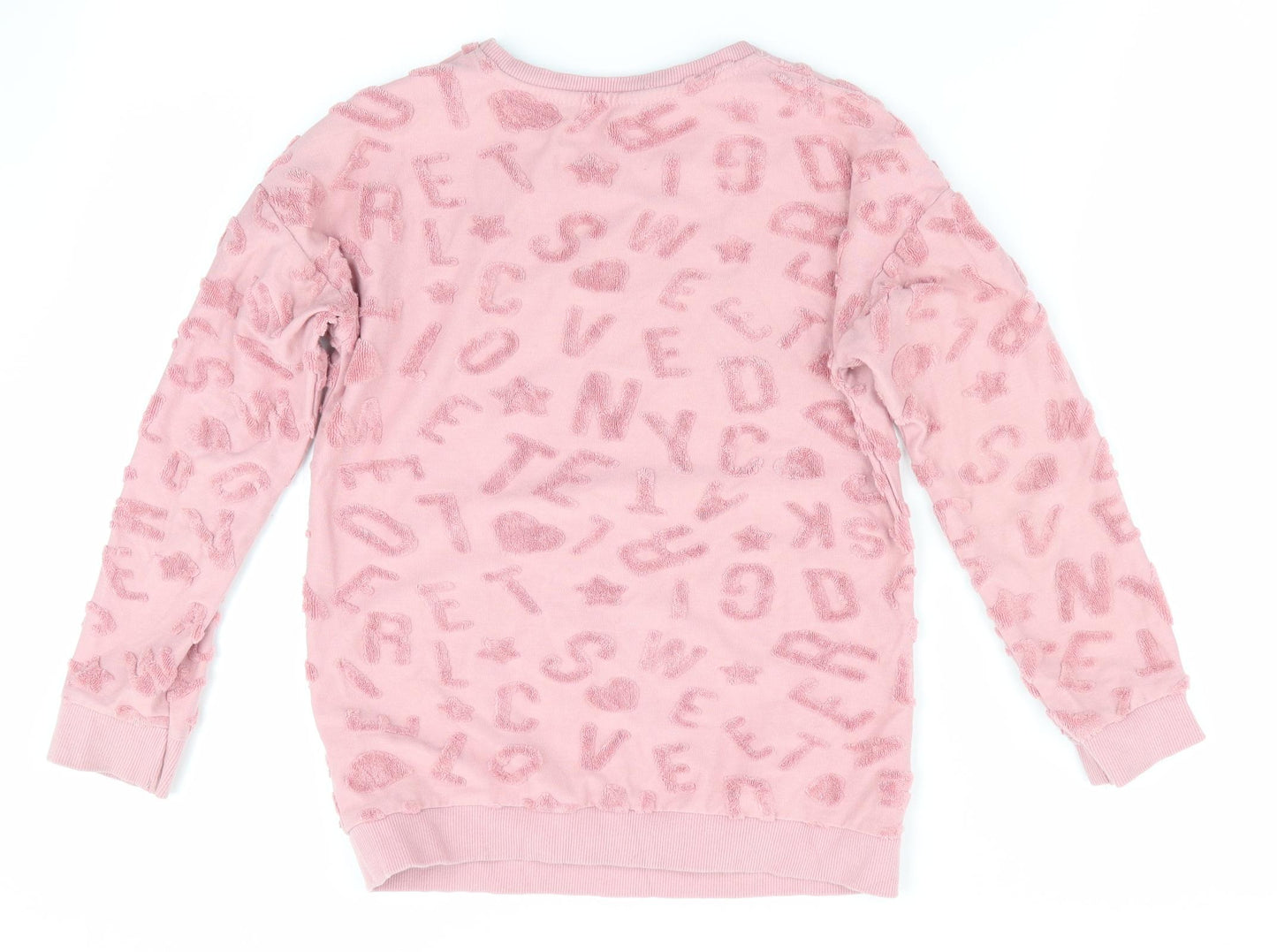 George Girls Pink   Pullover Jumper Size 7-8 Years  - NYC