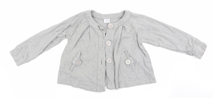 NEXT Girls Grey Cardigan Jumper Size 9 Years