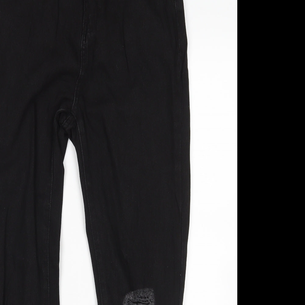 Boohoo Womens Black   Mom Jeans Size 10 L27 in