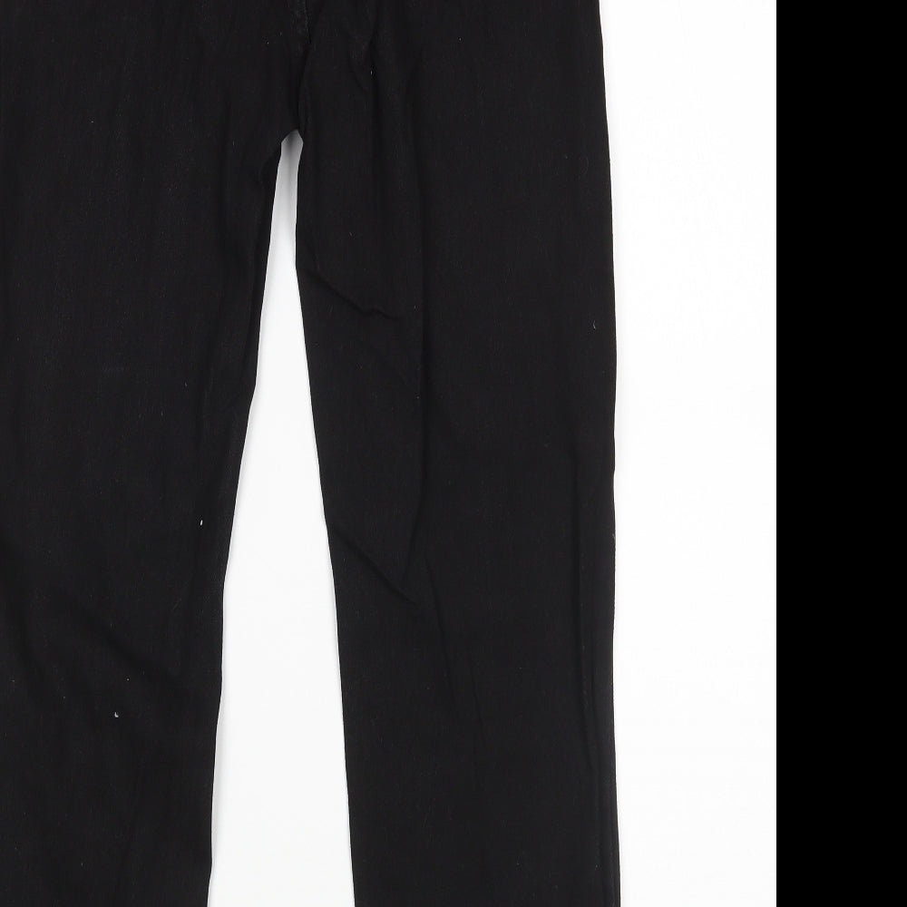 Boohoo Womens Black   Mom Jeans Size 10 L27 in