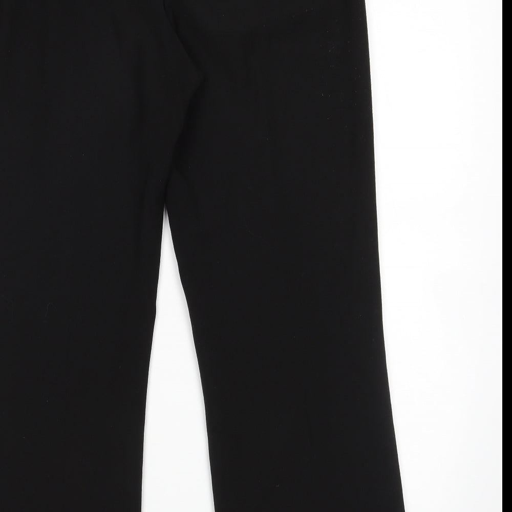 Mia Moda Womens Black   Trousers  Size 12 L27 in