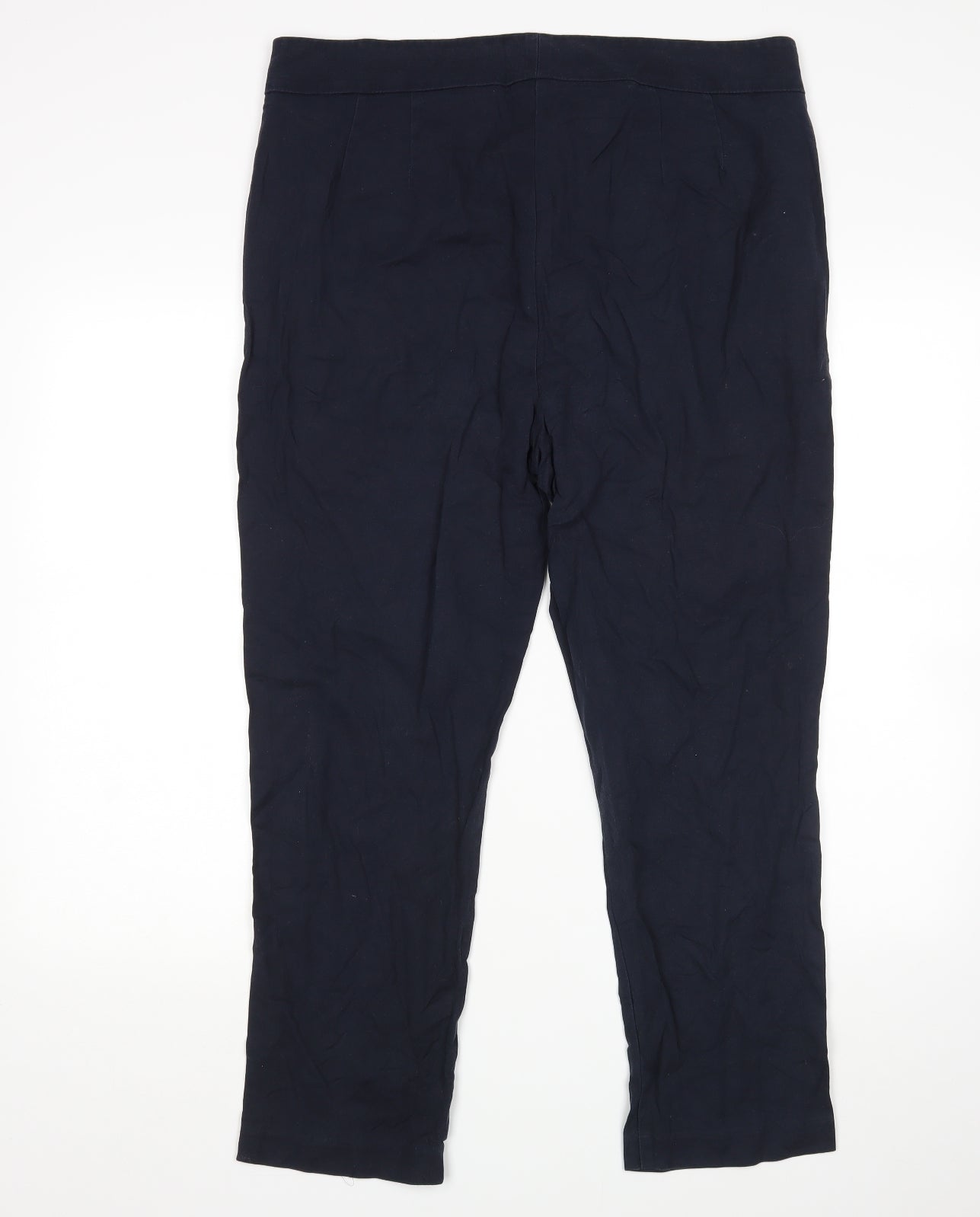 M&S Womens Blue   Trousers  Size 16 L27 in