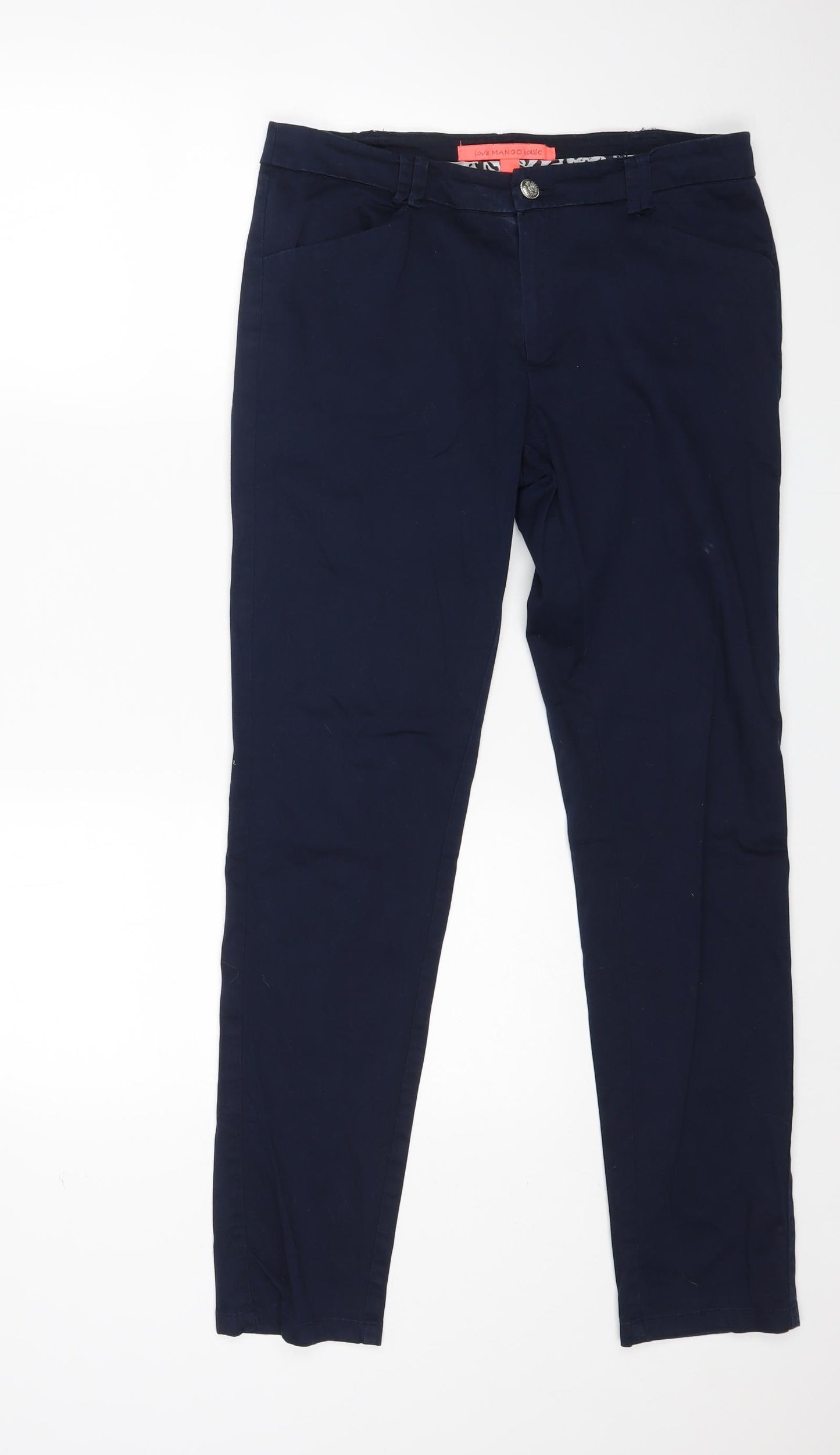 Mango Womens Blue   Trousers  Size 12 L30 in