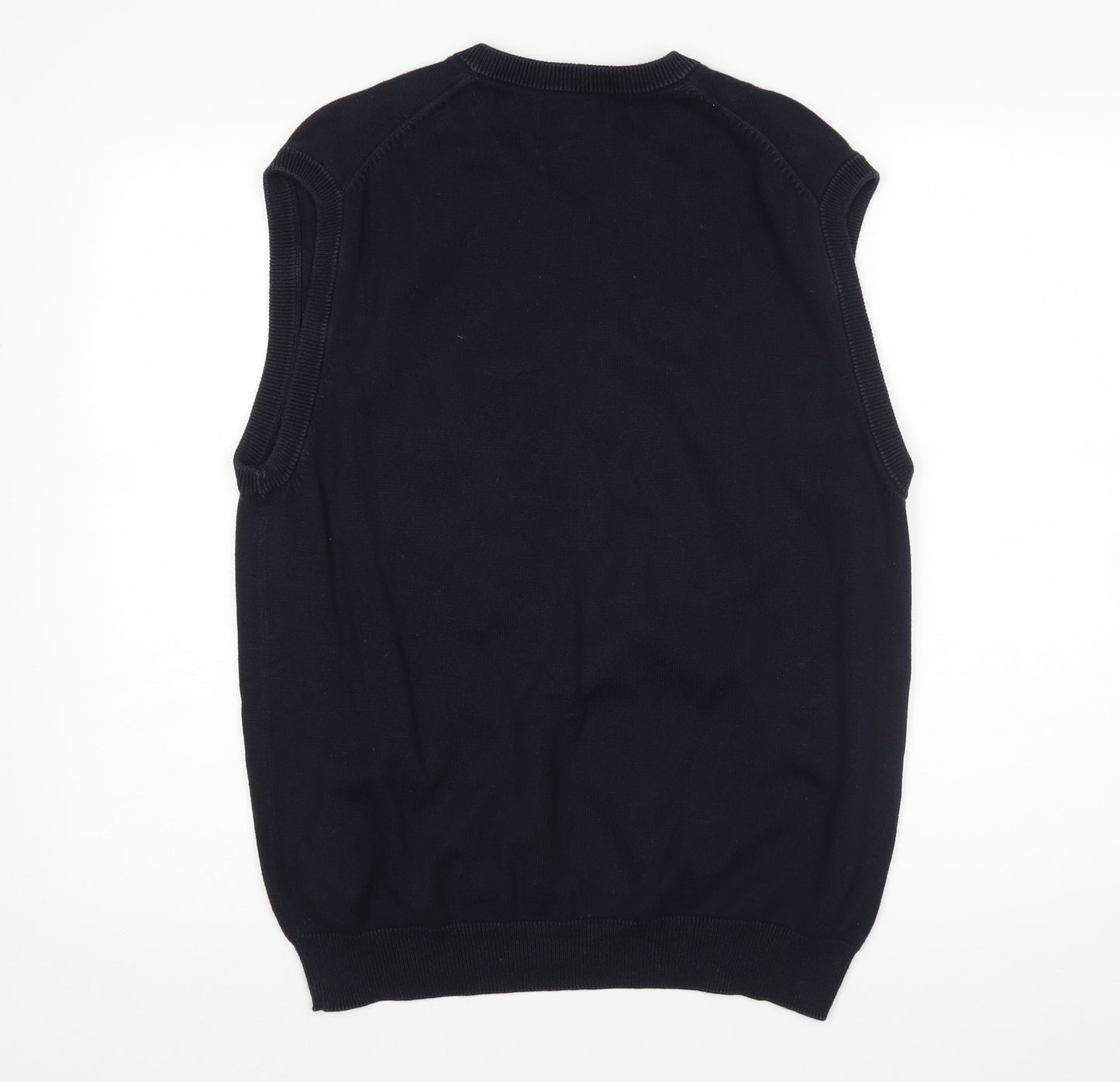 M&S Mens Blue   Vest Jumper Size L