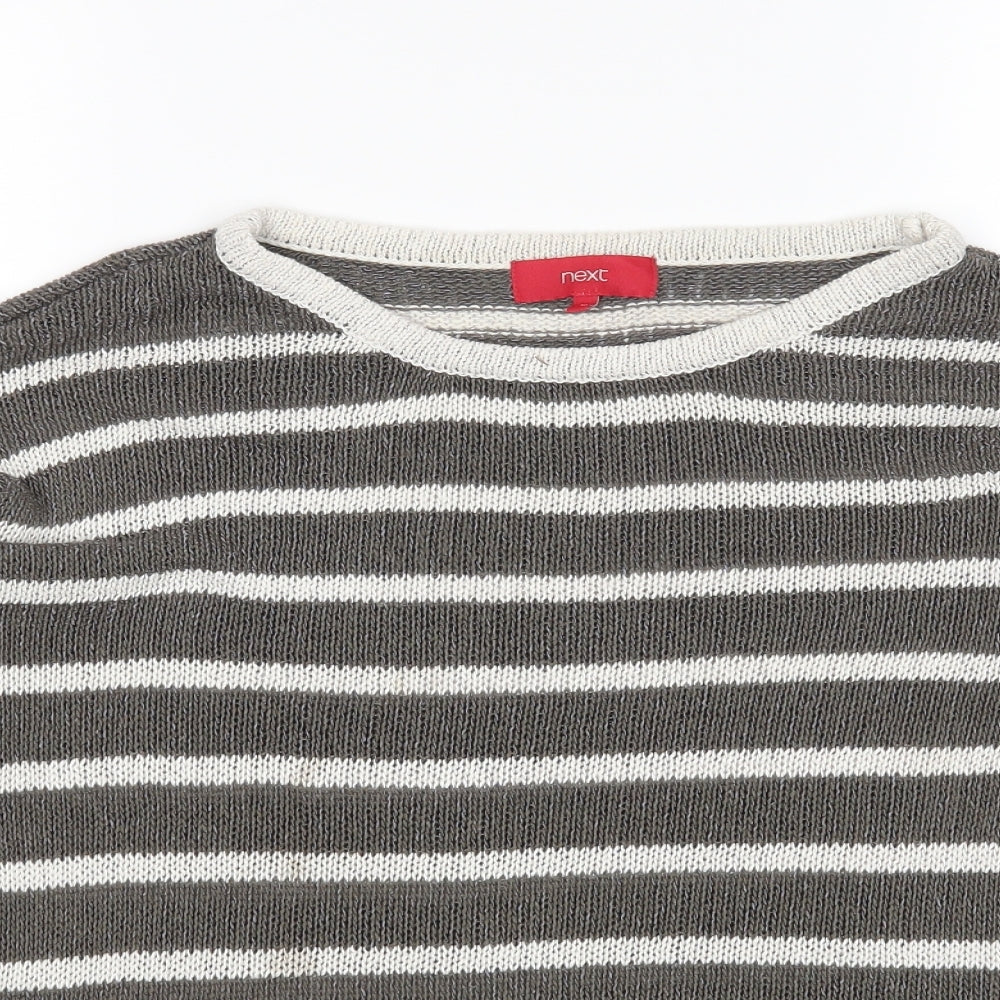 NEXT Womens Multicoloured Striped  Pullover Jumper Size 10