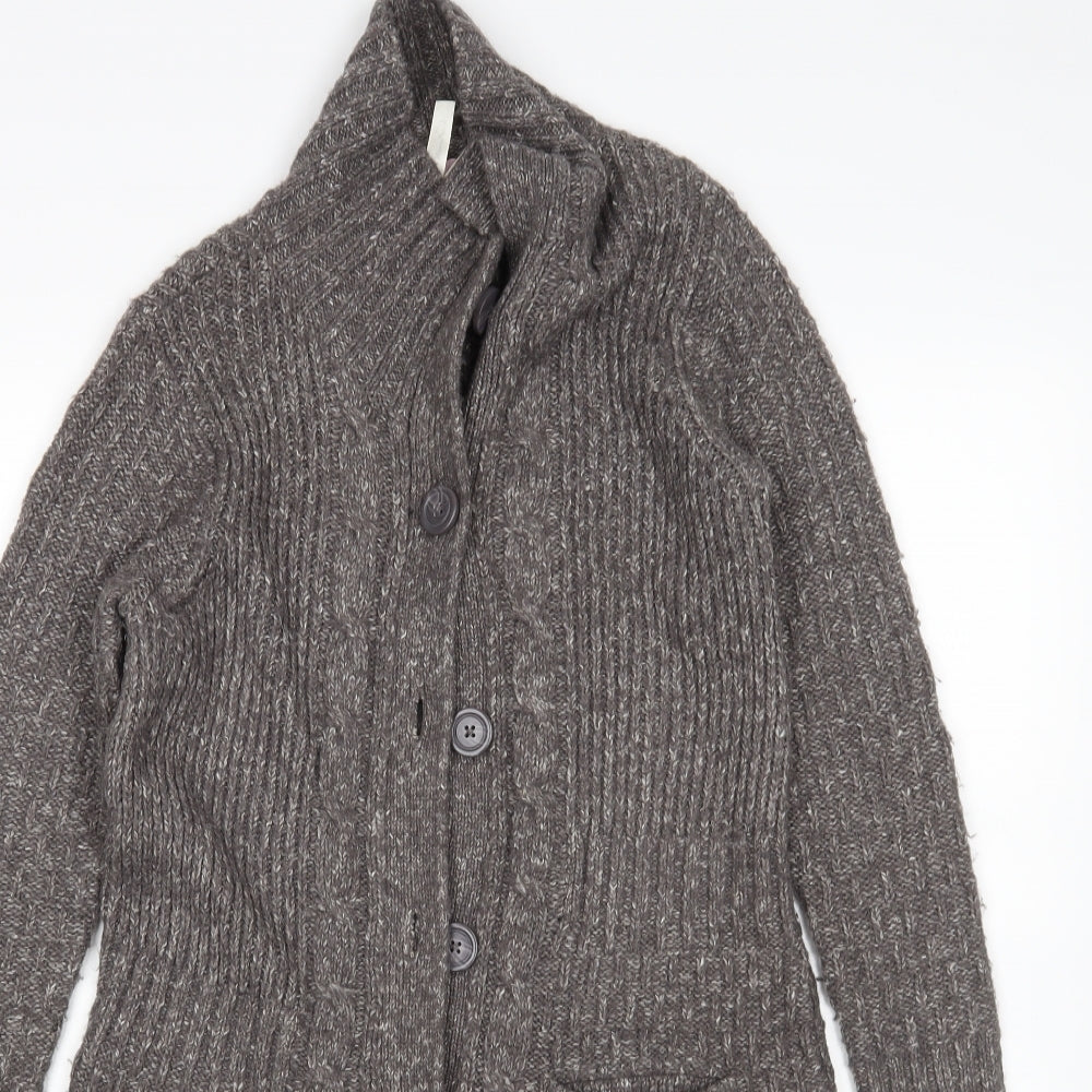 NEXT Womens Grey   Cardigan Jumper Size 8