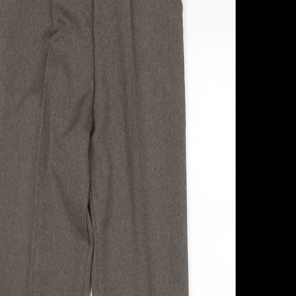 Preworn Womens Brown   Trousers  Size 14 L28 in