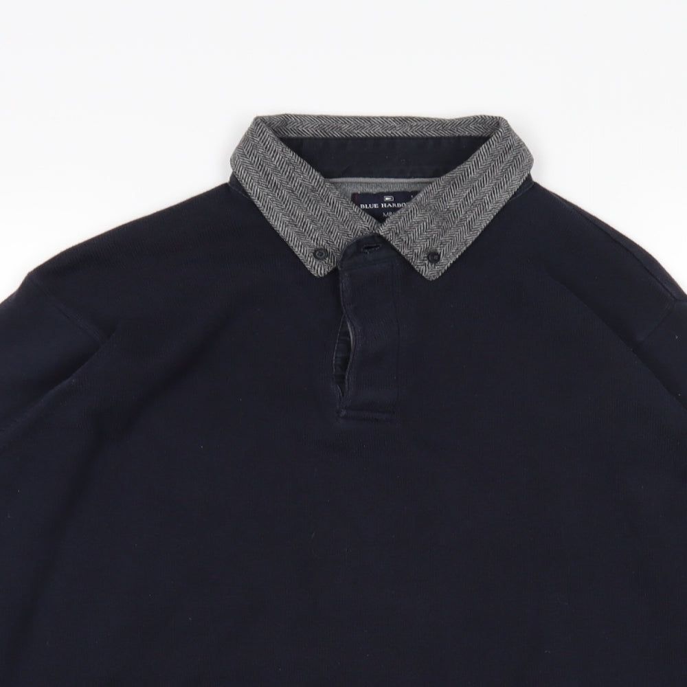 M&S Mens Blue   Pullover Jumper Size M