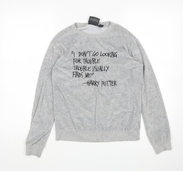 Atmosphere Womens Grey Top Pyjama Top Size 8 - harry potter