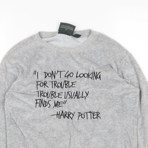 Atmosphere Womens Grey   Top Pyjama Top Size 8  - harry potter