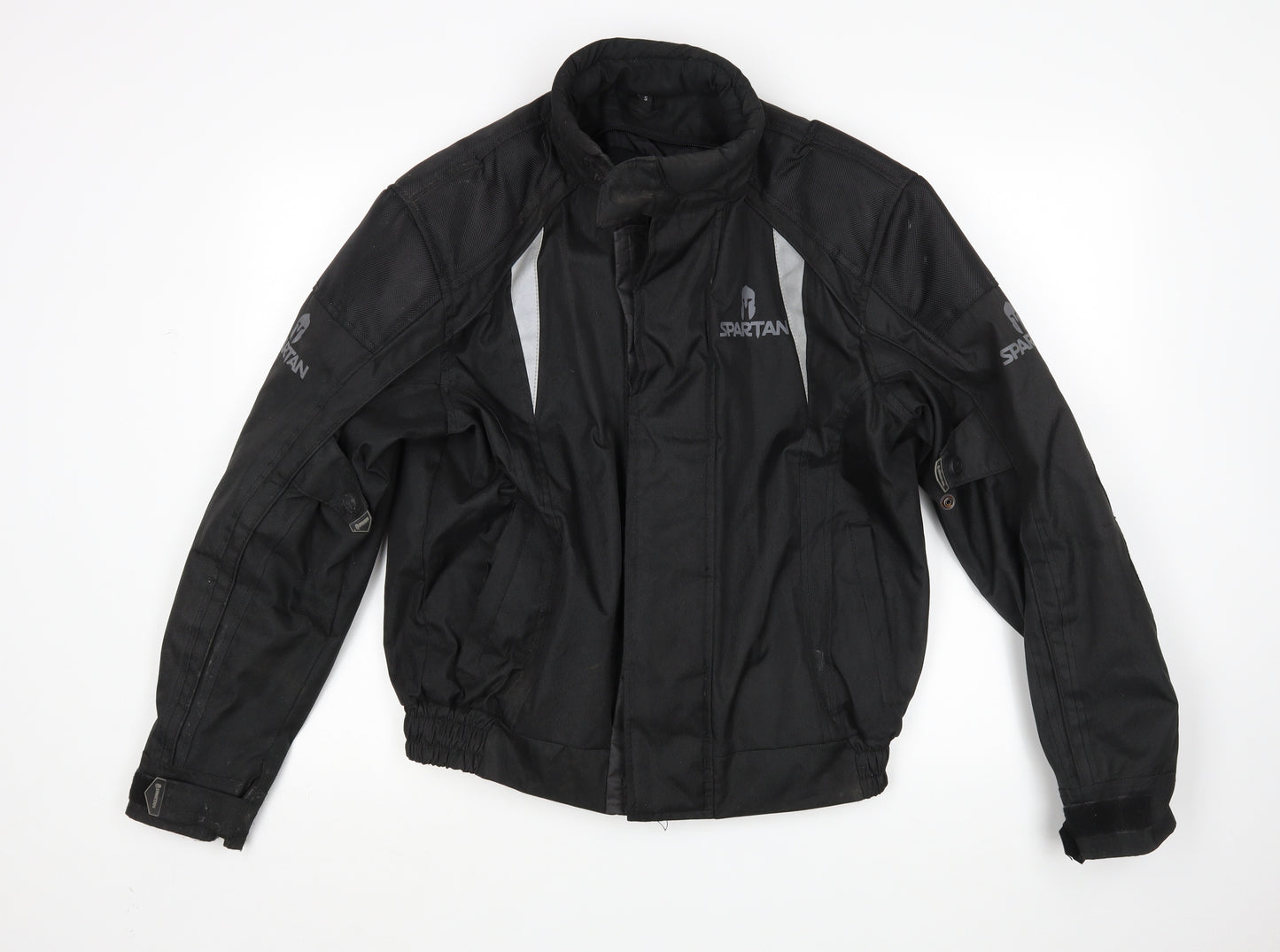 Spartan Mens Black   Biker Jacket Size S  - motorcycle jacket