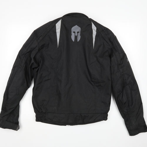 Spartan Mens Black   Biker Jacket Size S  - motorcycle jacket