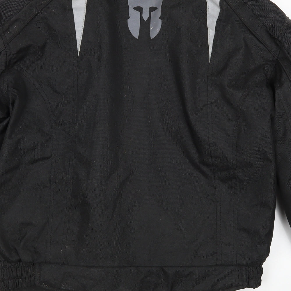Spartan Mens Black   Biker Jacket Size S  - motorcycle jacket