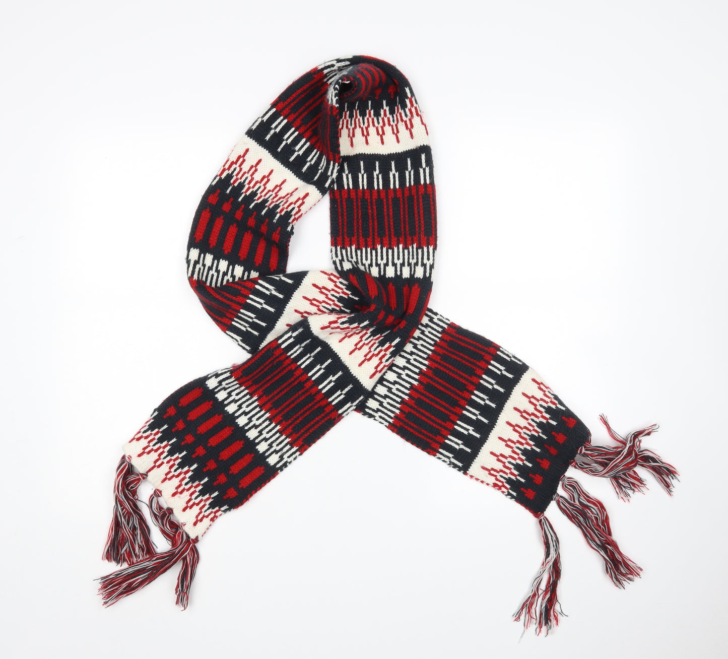 Preworn Unisex Multicoloured Argyle/Diamond  Scarf Scarves & Wraps Size Regular