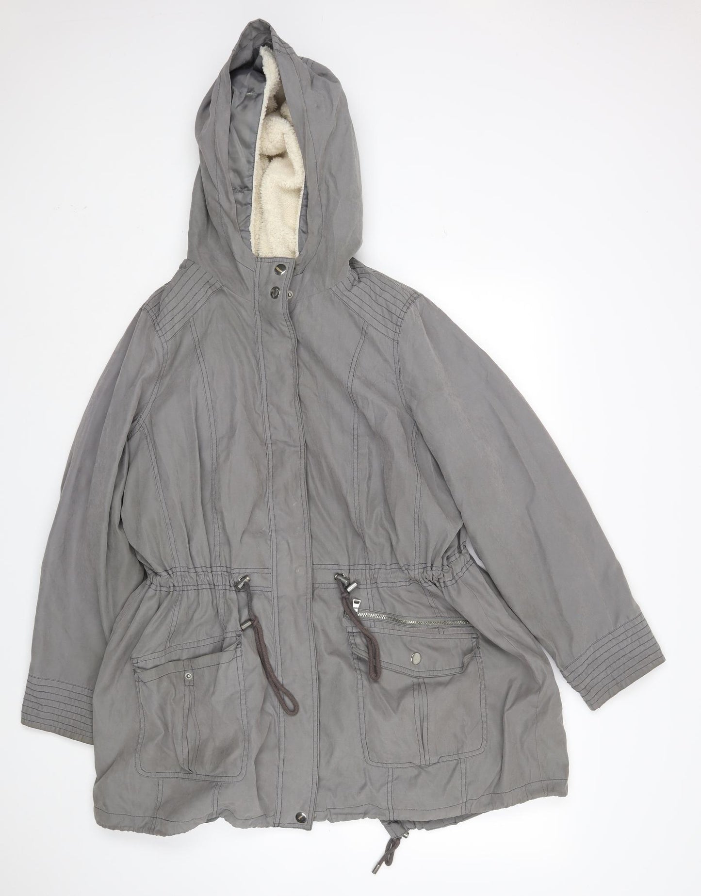F&F Womens Green   Parka Coat Size 20