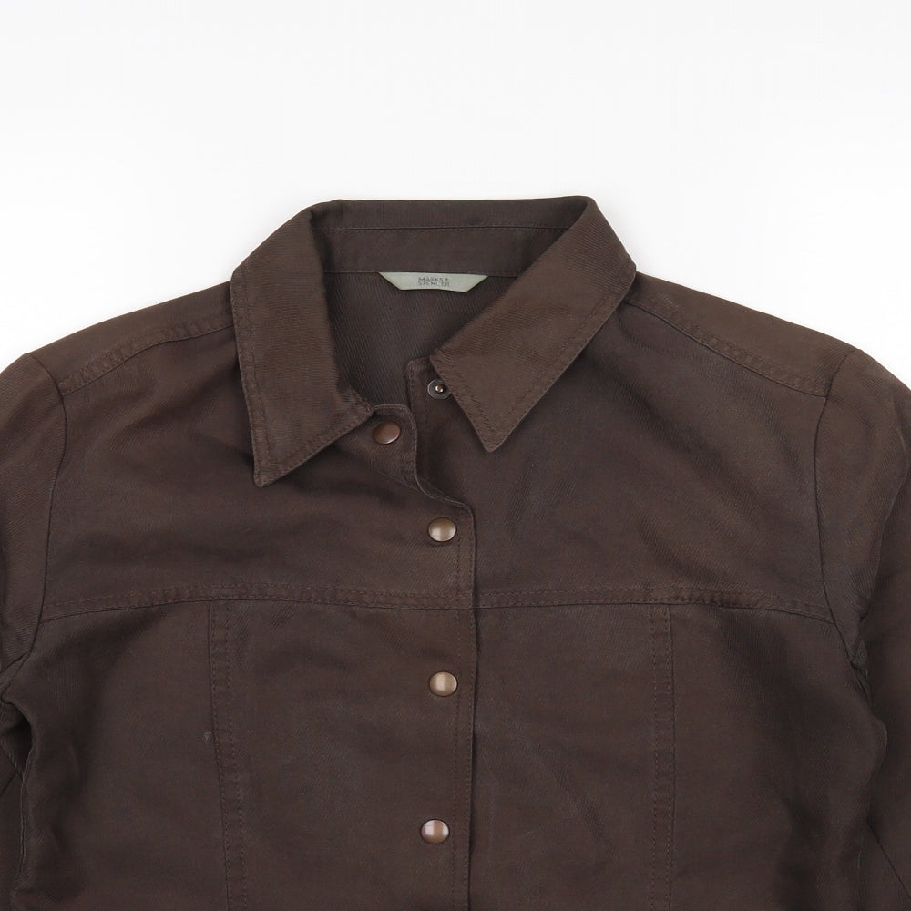M&S Womens Brown   Jacket  Size 10