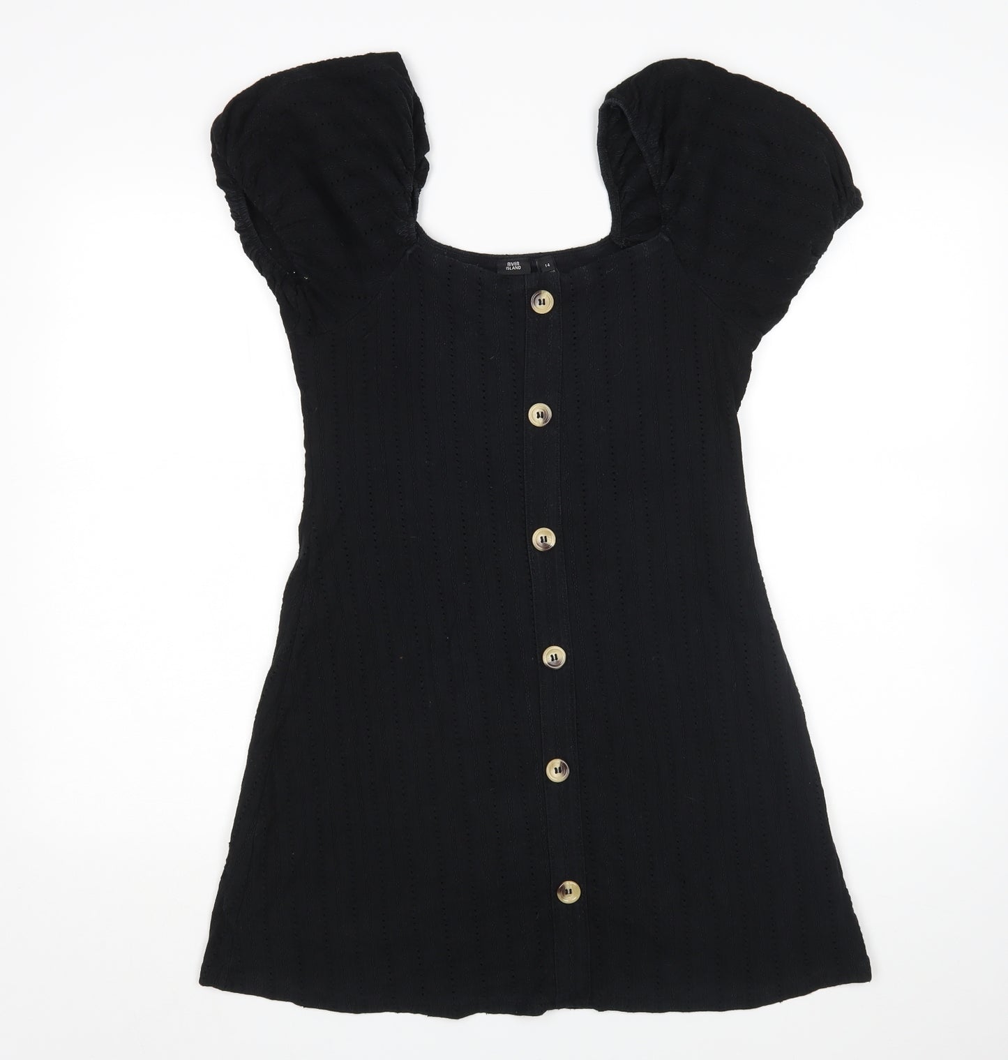 River Island Womens Black   Basic Blouse Size 14