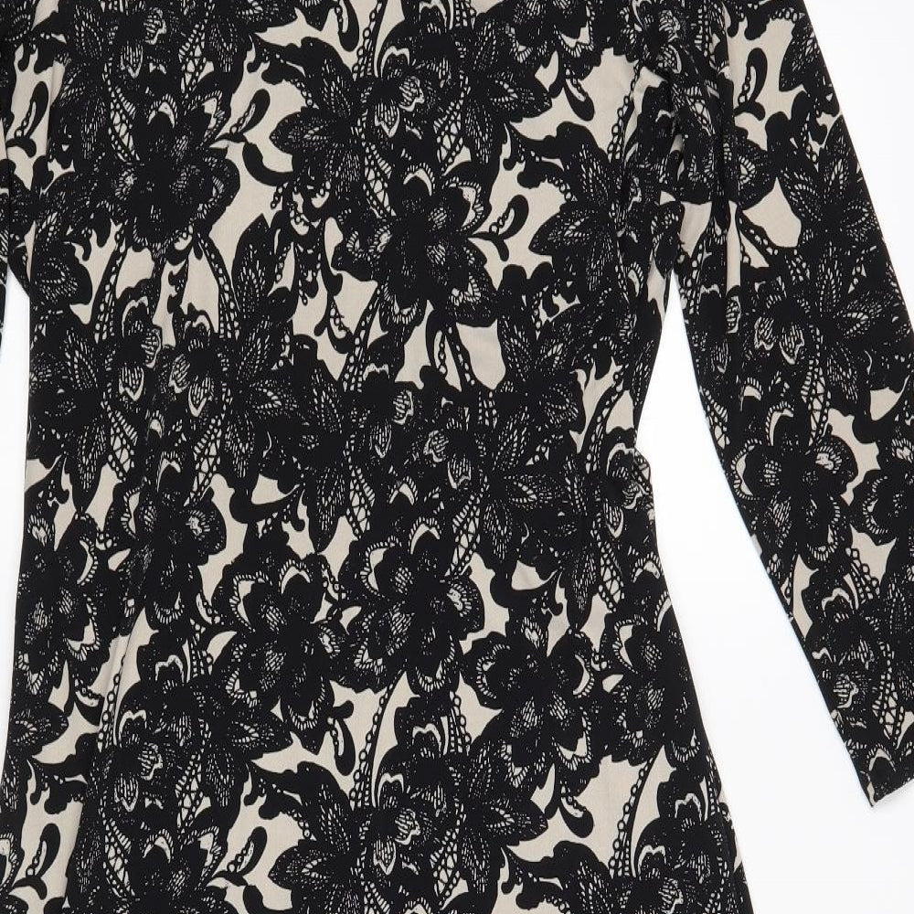 Laura Ahsley Womens Multicoloured Floral  A-Line  Size 14