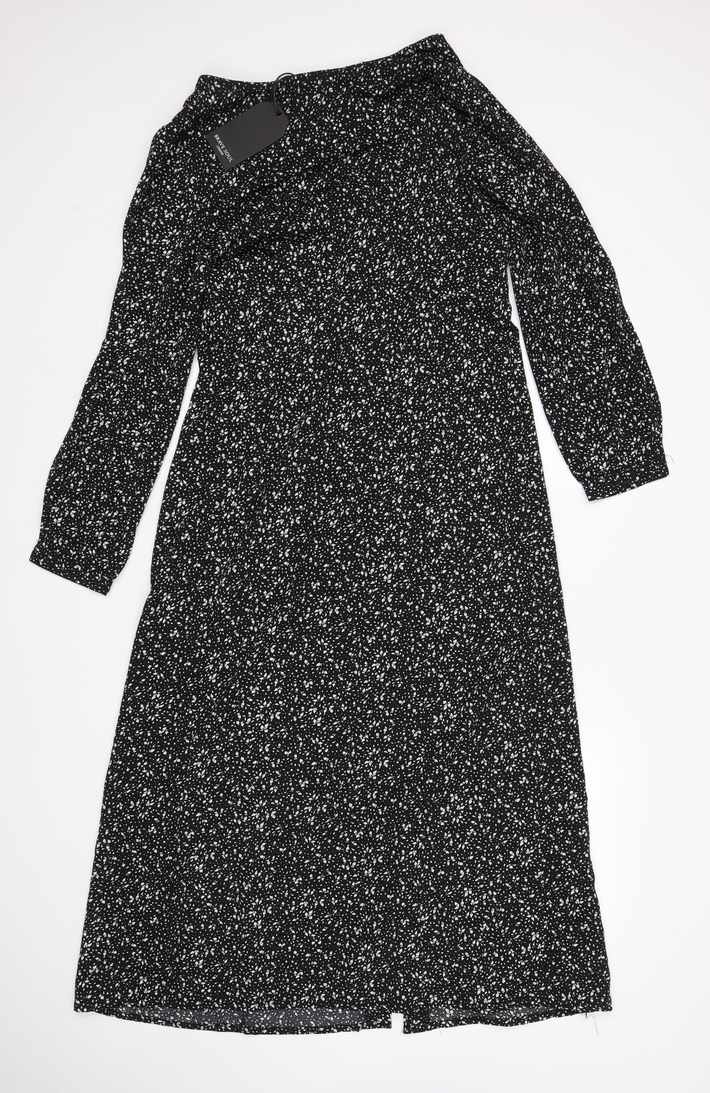 Brave Soul Womens Multicoloured Floral  Shirt Dress  Size M