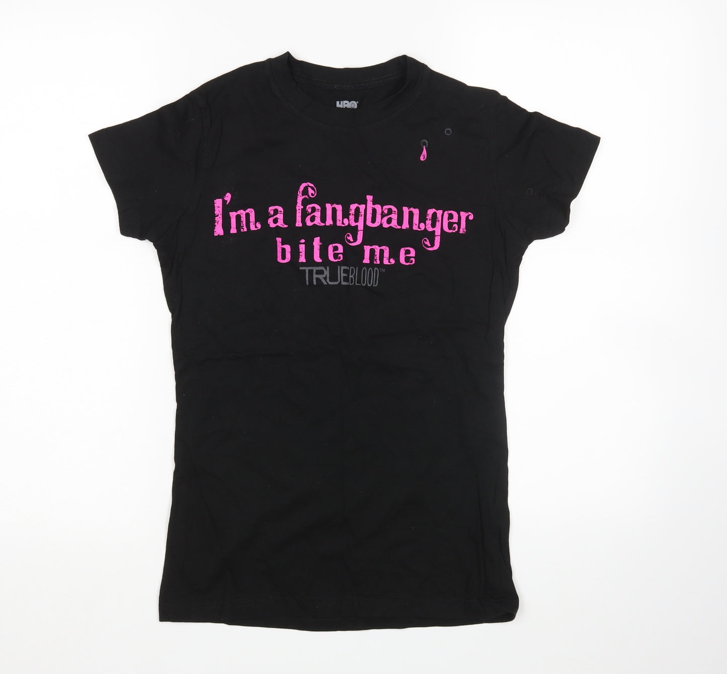 HBO Womens Black   Basic T-Shirt Size S  - True Blood