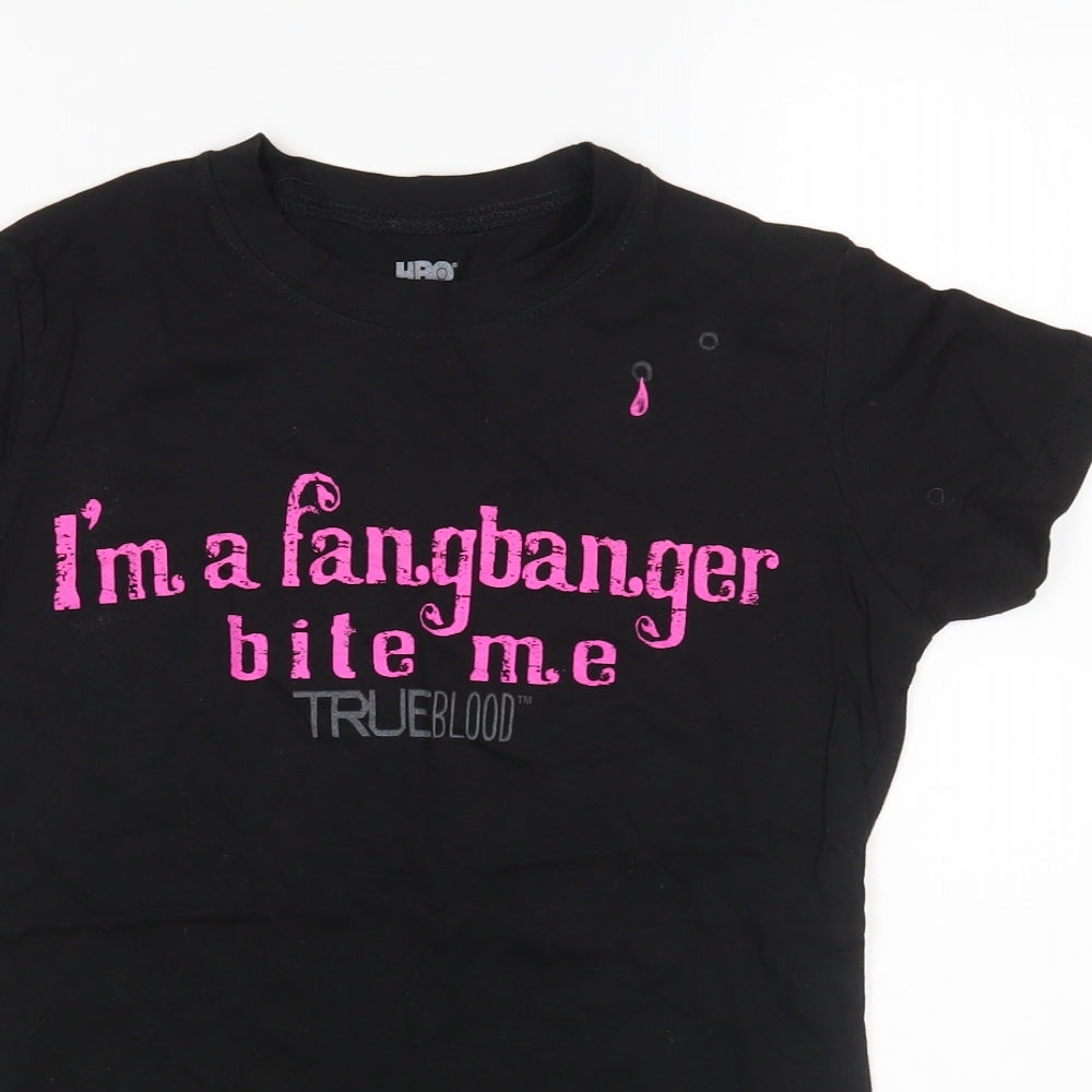 HBO Womens Black   Basic T-Shirt Size S  - True Blood