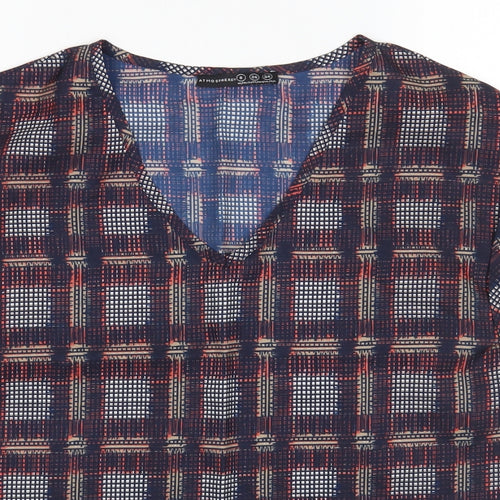 Atmosphere Womens Multicoloured Check  Basic Blouse Size 8