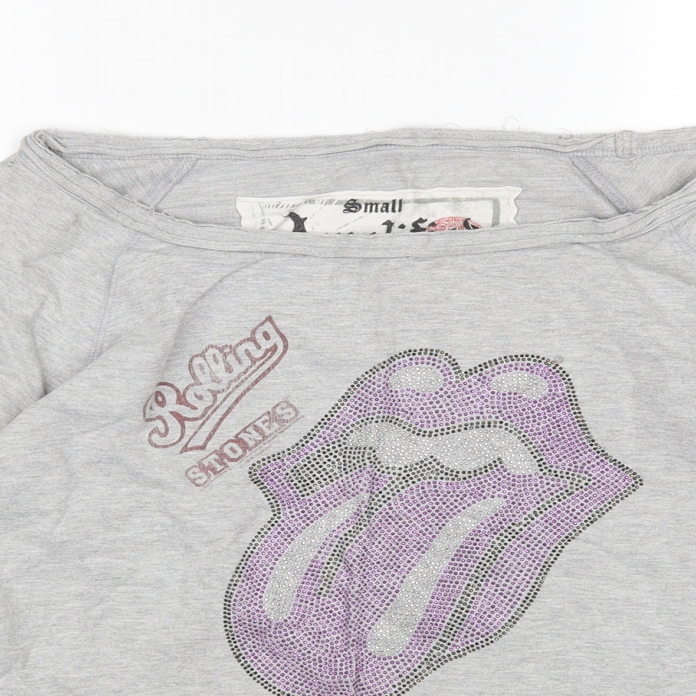 Amplified Womens Grey   Basic T-Shirt Size S