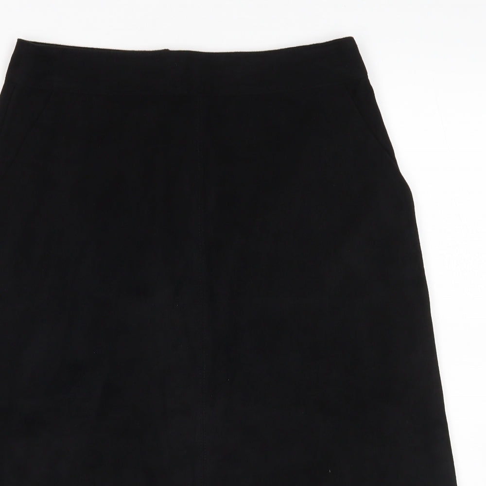 Warehouse Womens Black   A-Line Skirt Size 8