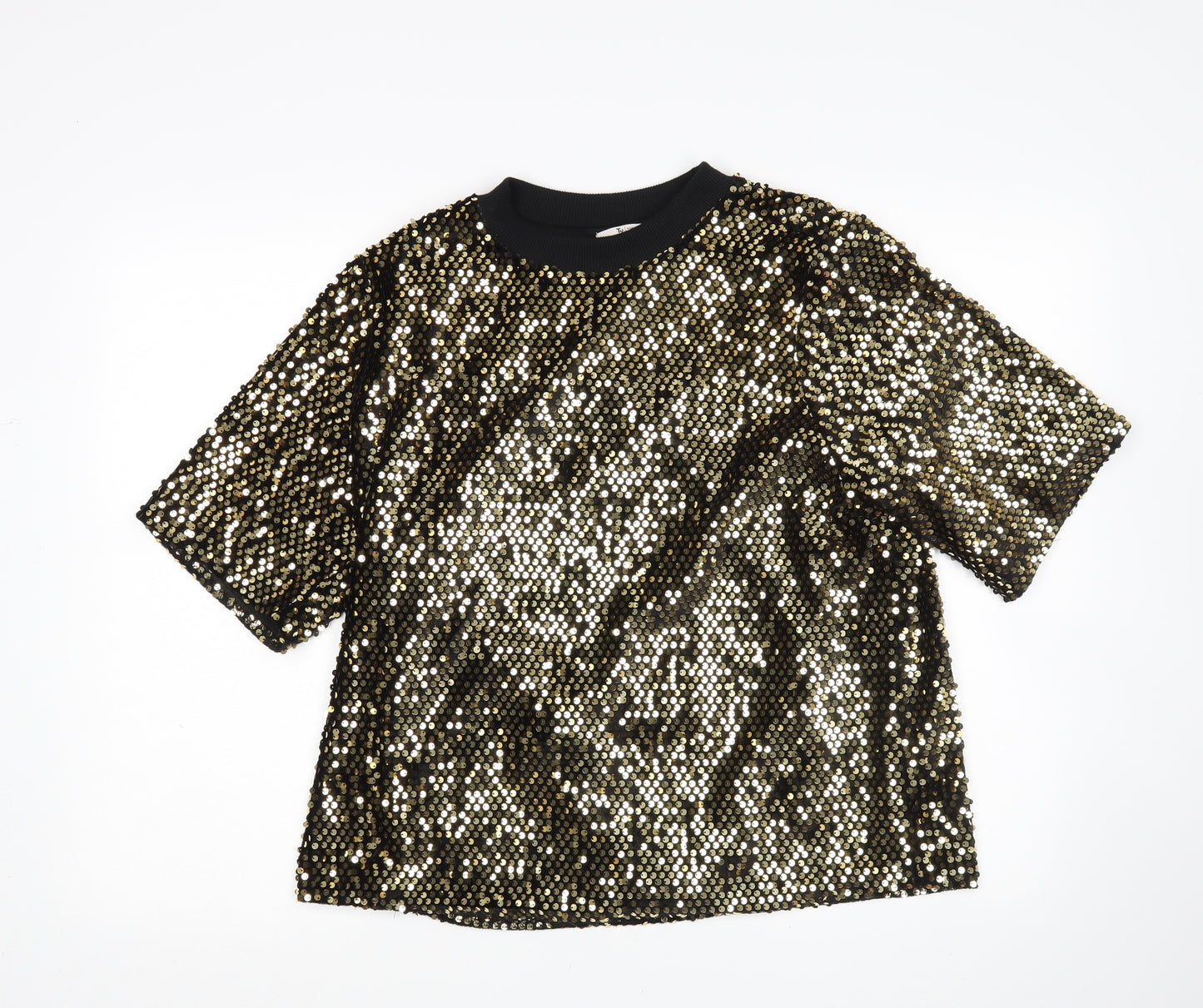 TU Womens Gold   Basic Blouse Size 14