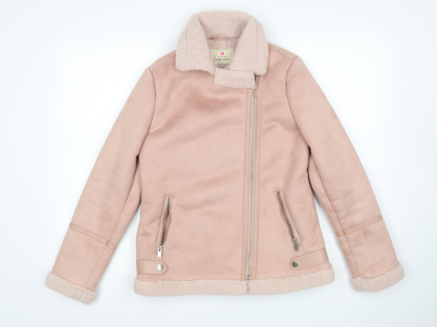 Primark Girls Pink   Jacket  Size 12-13 Years