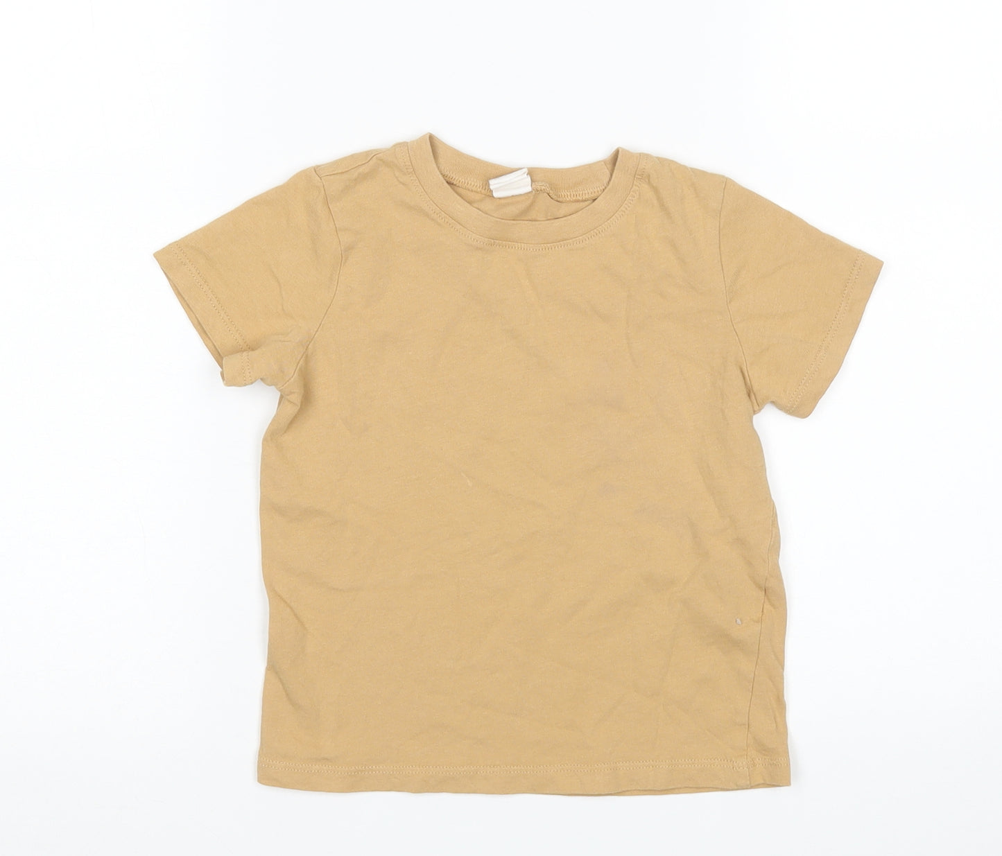H&M Boys Beige   Basic T-Shirt Size 2-3 Years