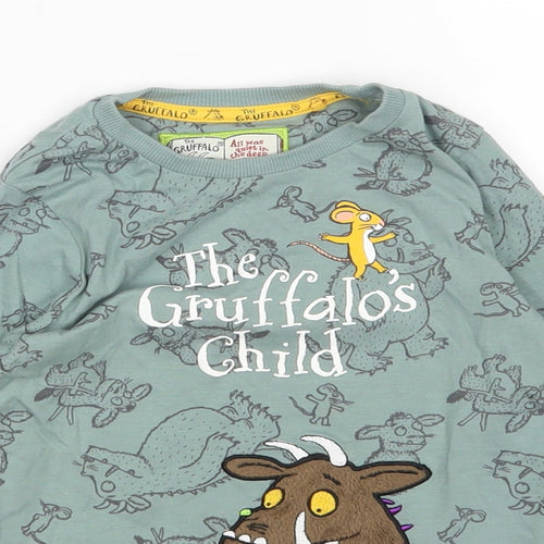TU Boys Green   Basic T-Shirt Size 2-3 Years  - THE GRUFFALO