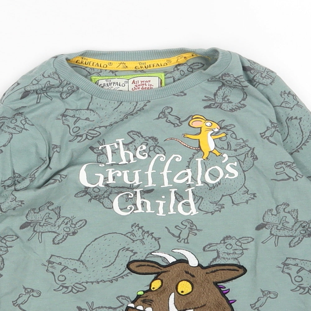 TU Boys Green   Basic T-Shirt Size 2-3 Years  - THE GRUFFALO