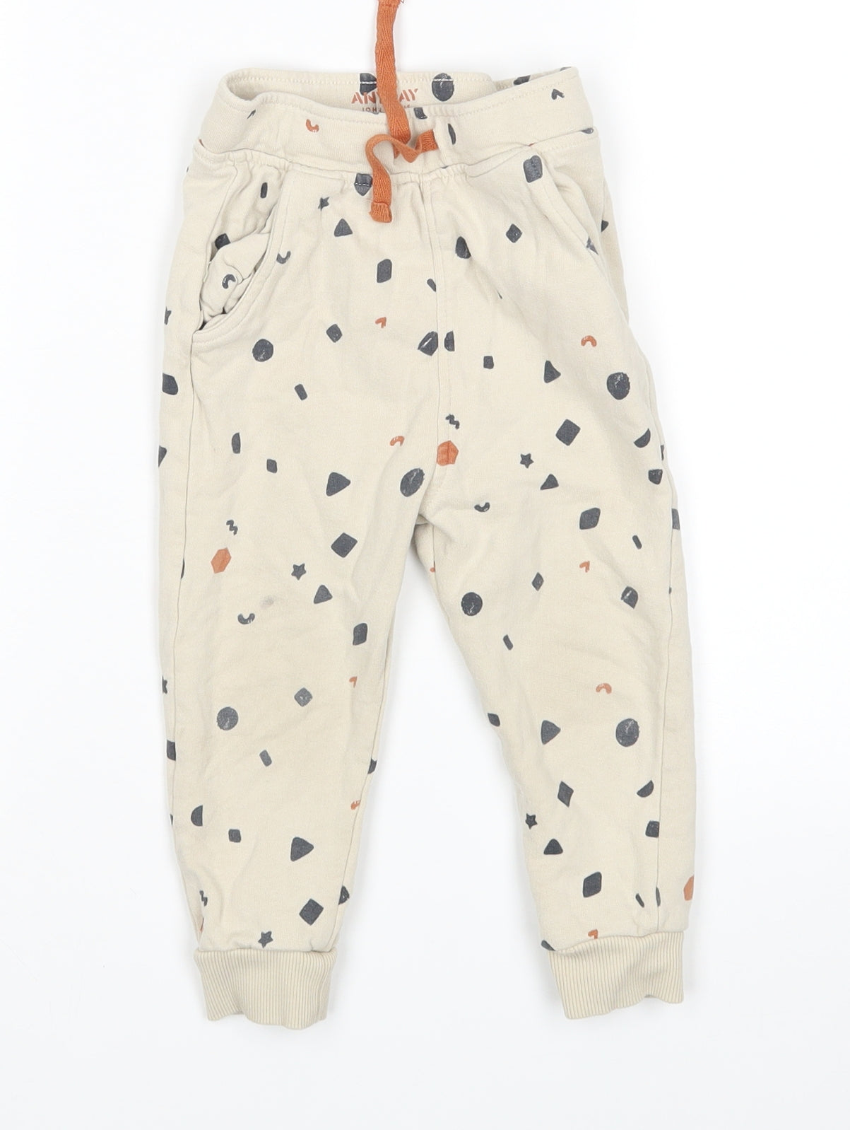 John Lewis Boys Beige   Sweatpants Trousers Size 2-3 Years