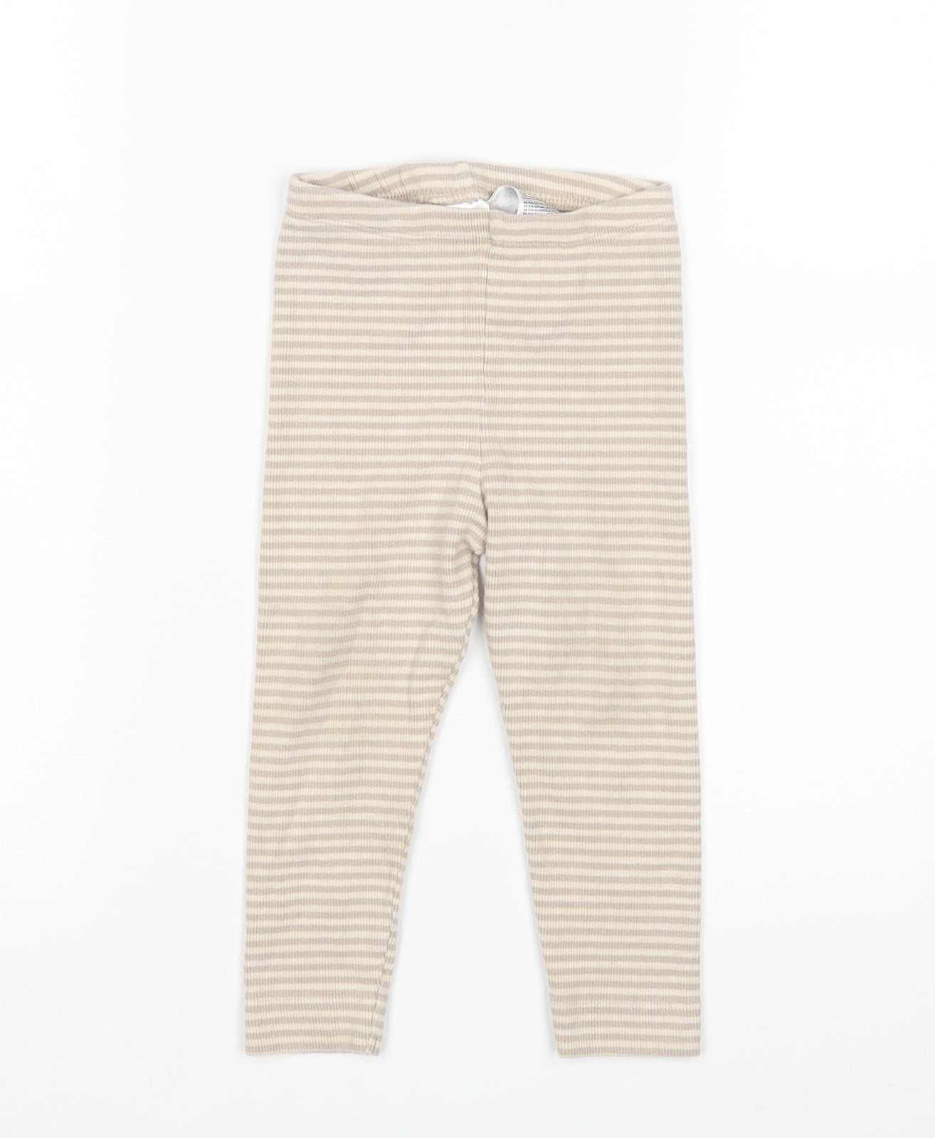 H&M Girls Multicoloured Striped  Sweatpants Trousers Size 2-3 Years