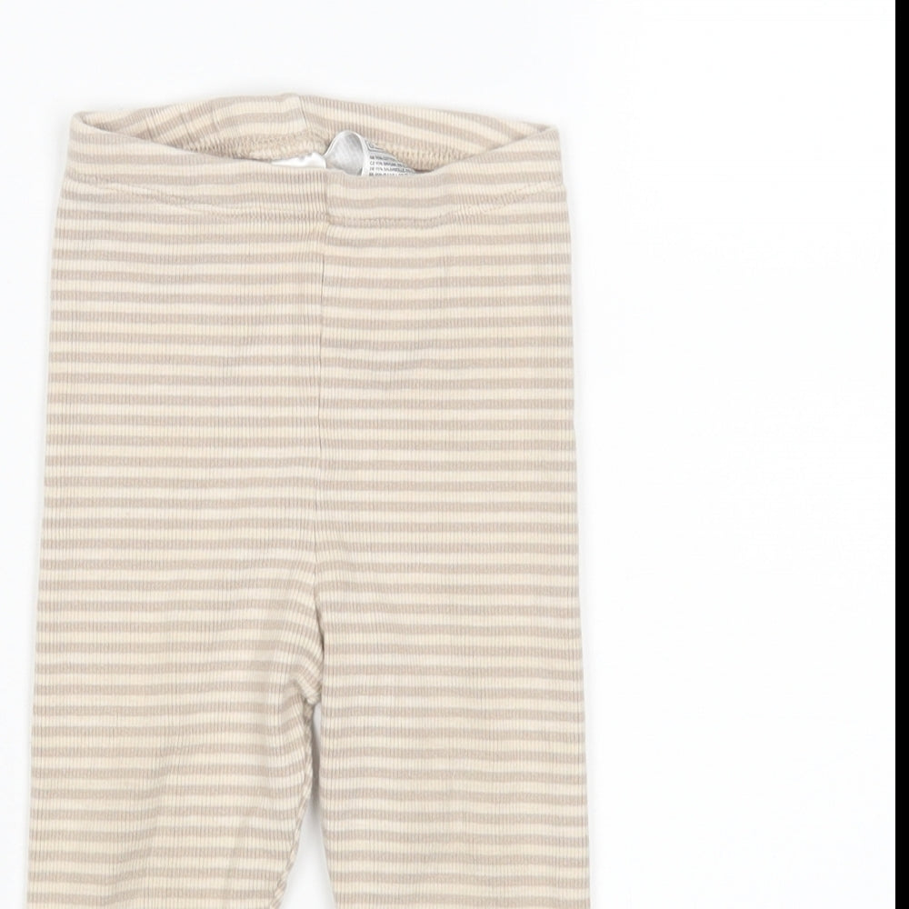 H&M Girls Multicoloured Striped  Sweatpants Trousers Size 2-3 Years