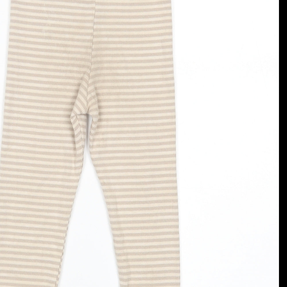 H&M Girls Multicoloured Striped  Sweatpants Trousers Size 2-3 Years