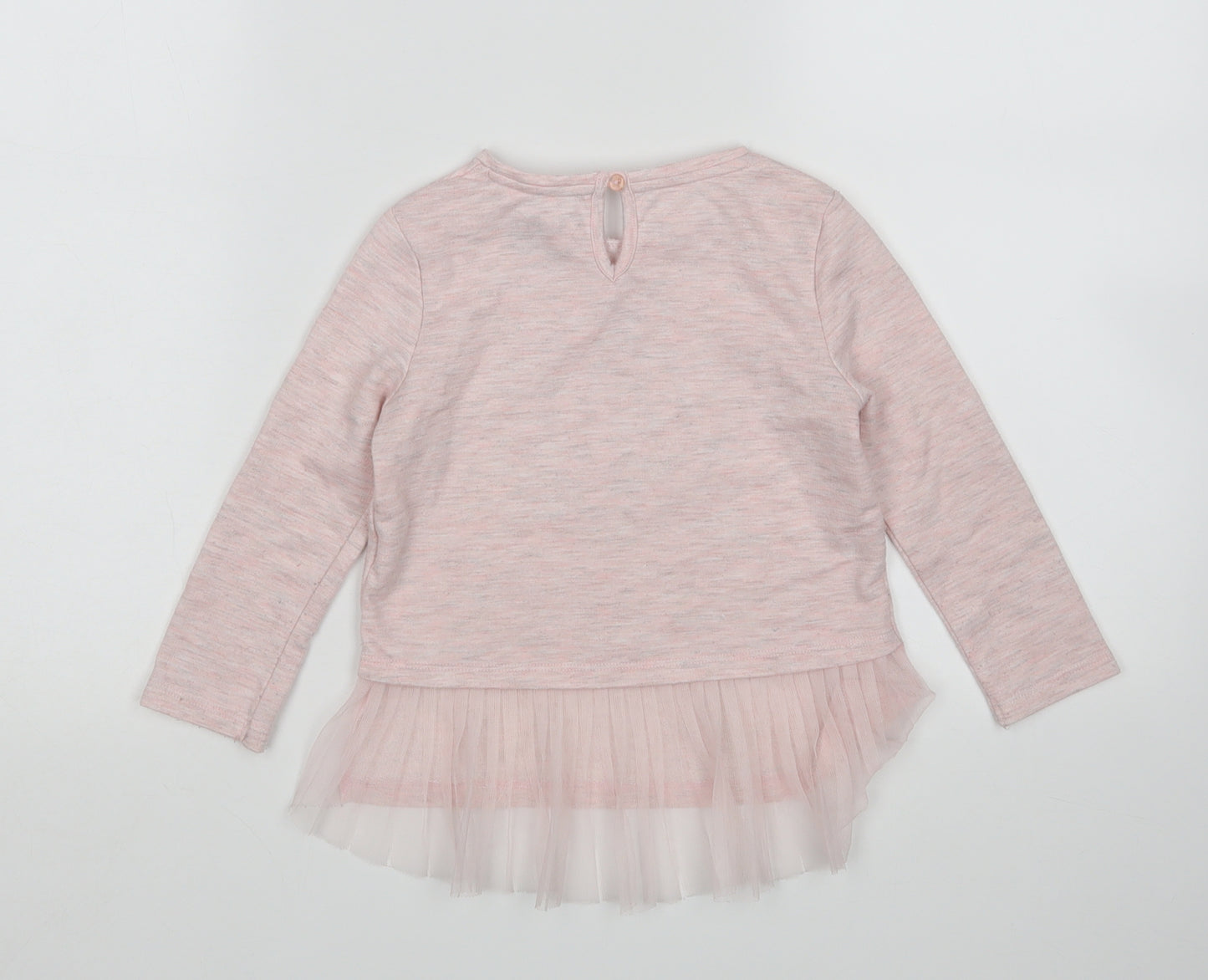 F&F Girls Pink   Pullover Jumper Size 3-4 Years